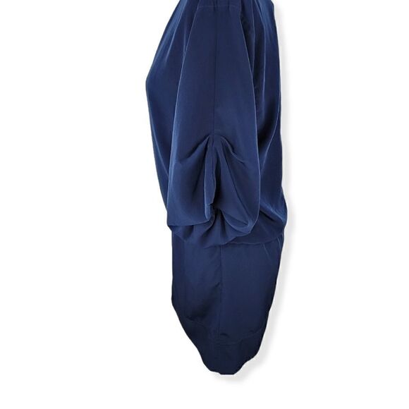 Laundry Navy Blue V-neck 3/4 sleeves Dress Size 2 - Picture 6 of 6
